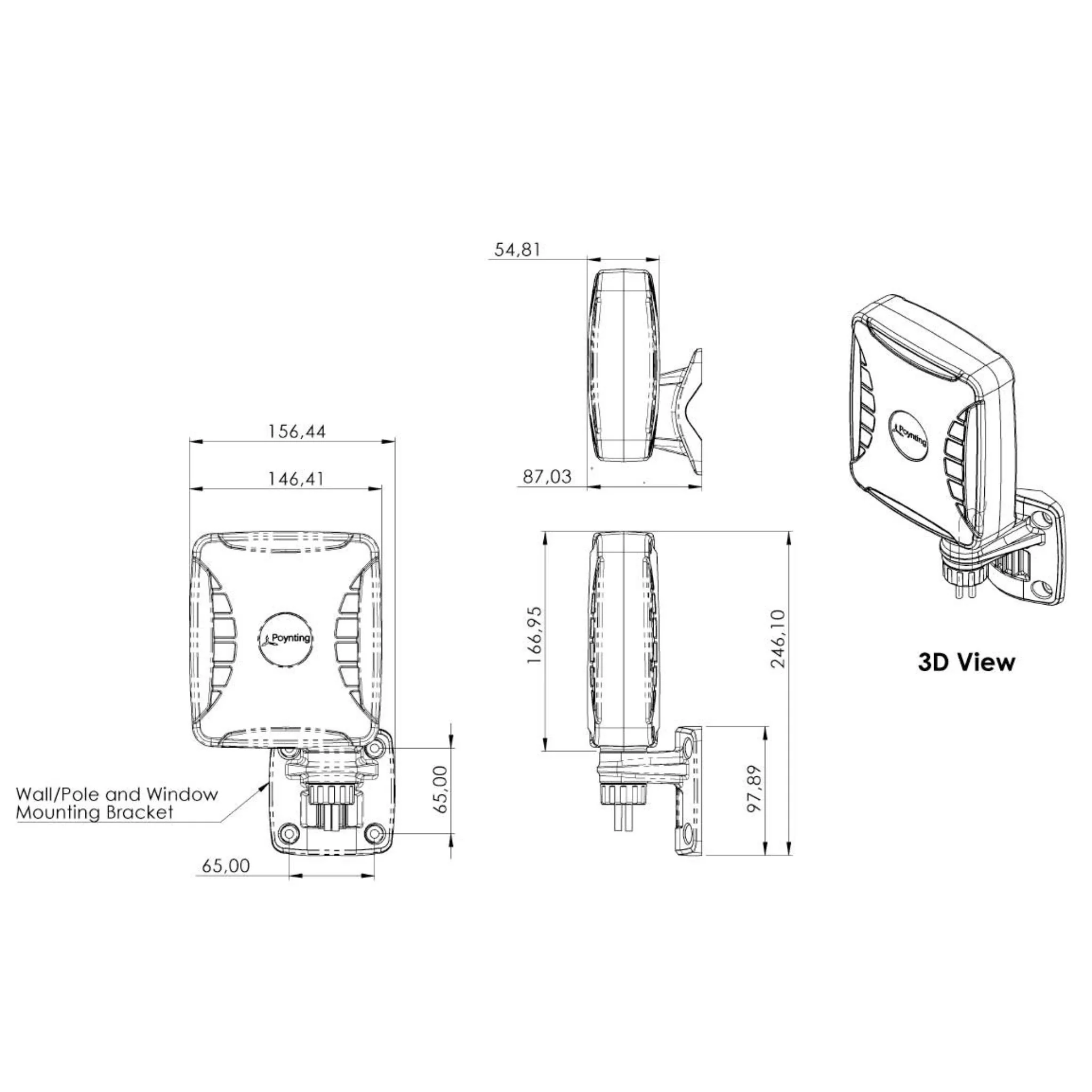 POYNTING X-Polarised, Omni-Directional, 2X2/4X4 LTE/5G MIMO Antenna - XPOL-1-5G - Image 4