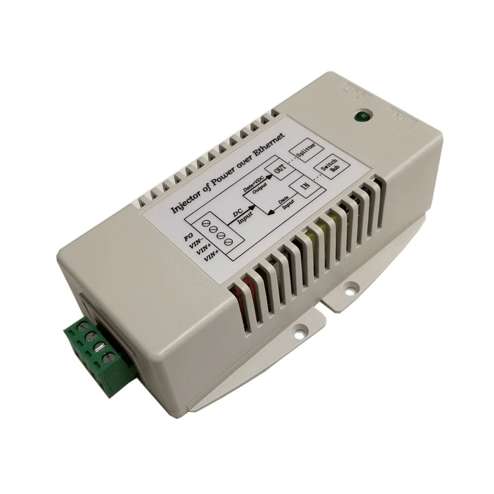 Tycon Systems DC PoE Injector, 10-15VDC IN, 56V 35W GigE 802.3at PoE OUT - TP-DCDC-1248GD-HP - Image 3